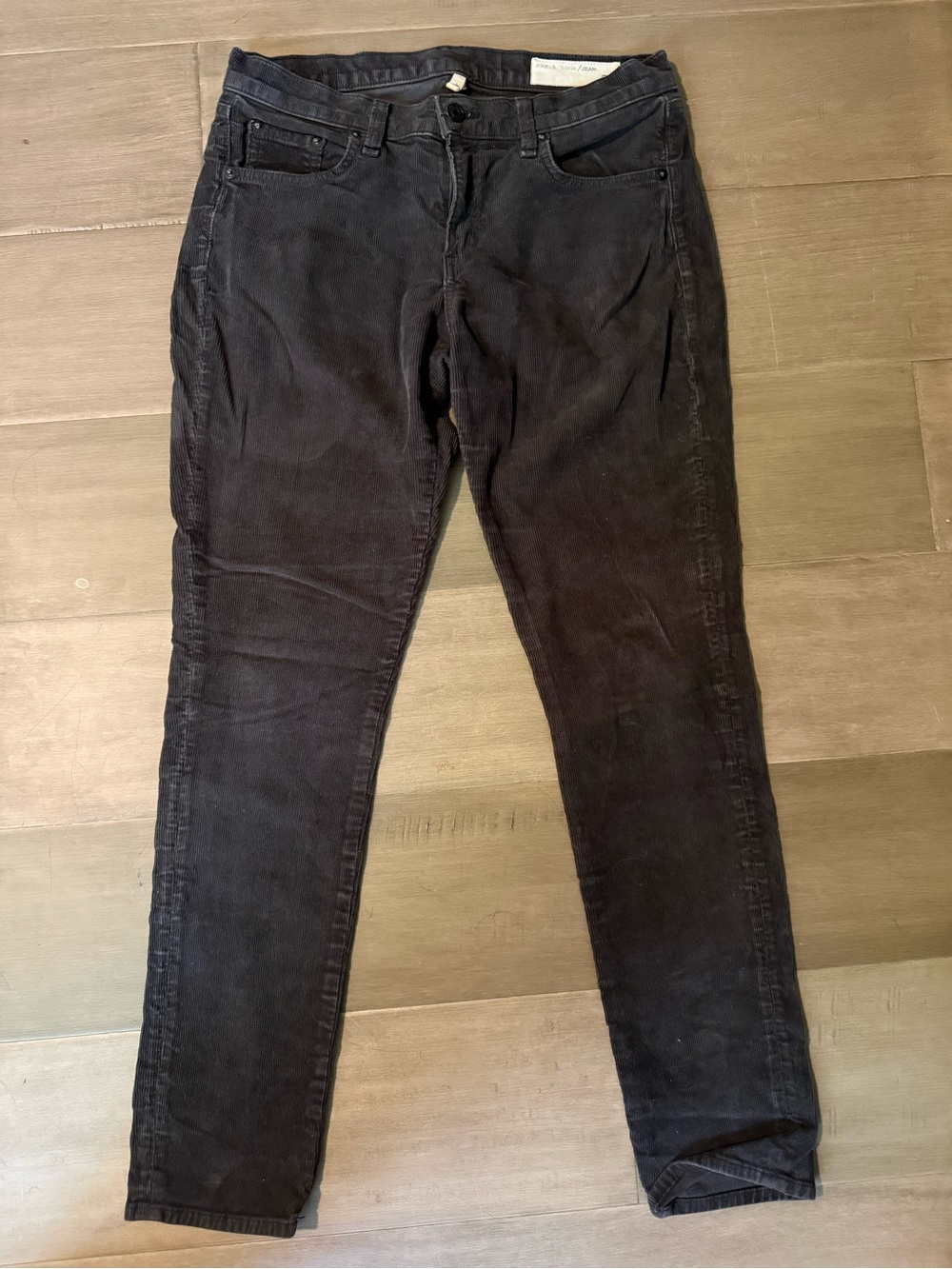 rag & bone Black Skinny Corduroy Jeans
